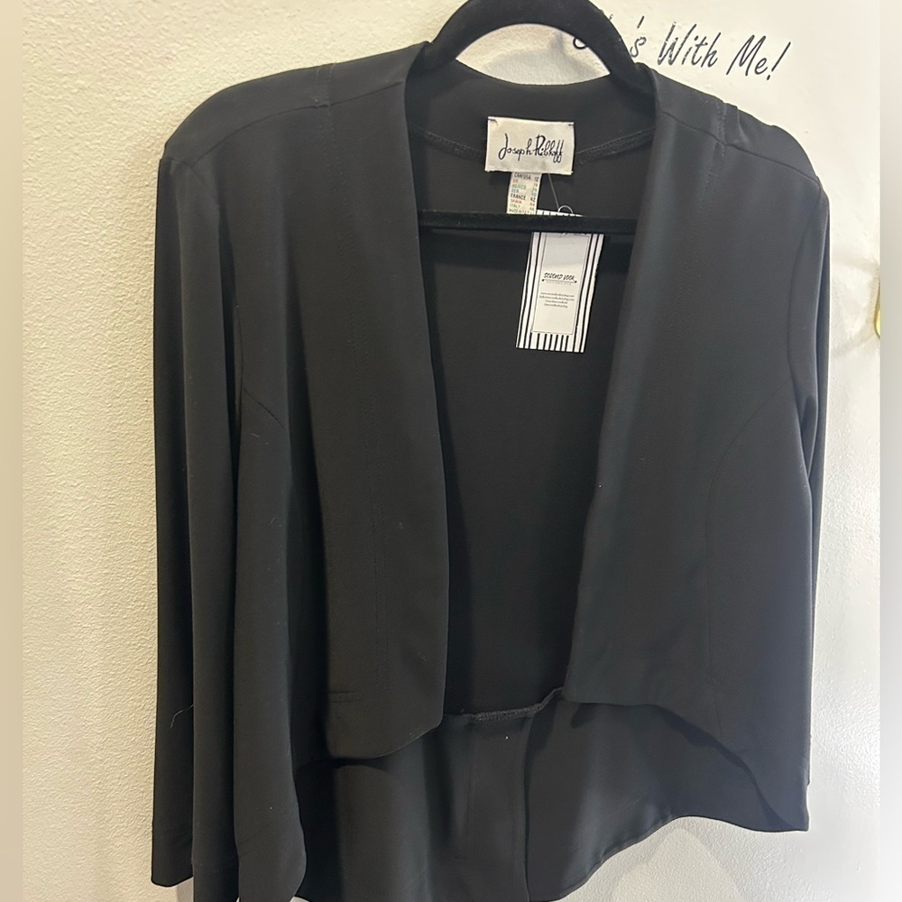 Joseph Ribkoff Black Open Front Blazer